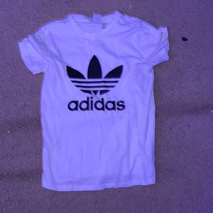 White Adidas shirt